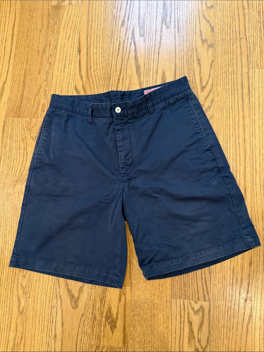 Vinegar Vines navy chino shorts